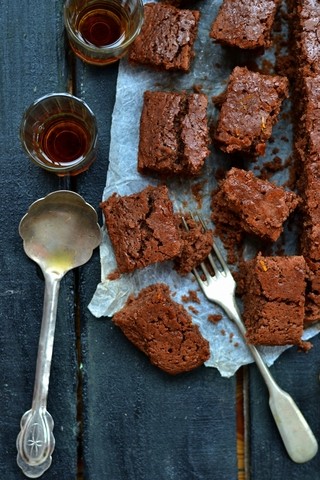 Sjokoladekake med appelsinsirup