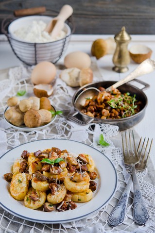 Gnocchi med skogssopp