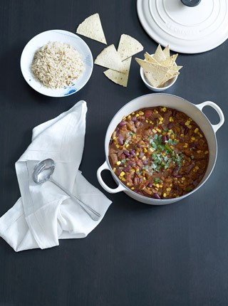 CHILI CON CARNE MED NACHOS