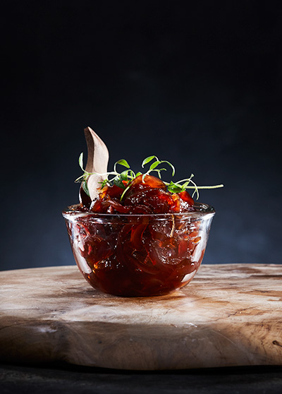 Løkkompott med vermut og hvitvin