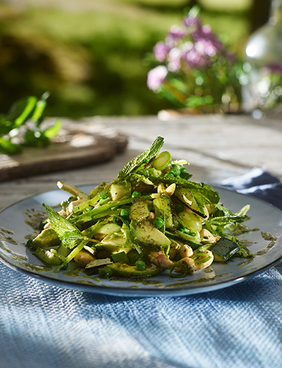 Grønn drøm salat - salat med mojito vinaigrette