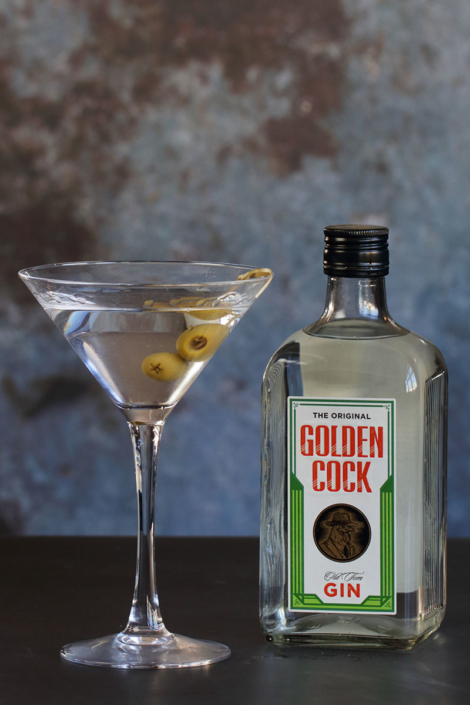 Golden cock dry martini Oslo ginfestival