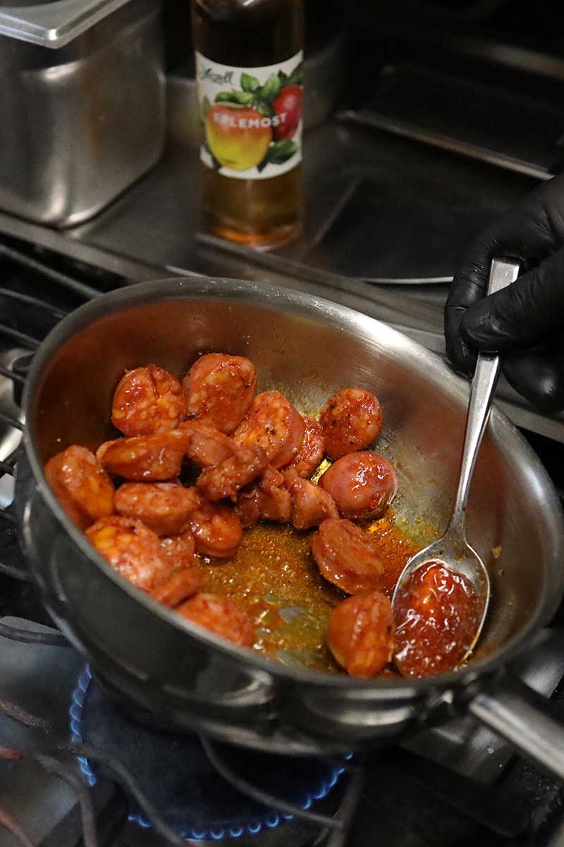 Chorizo-glazing