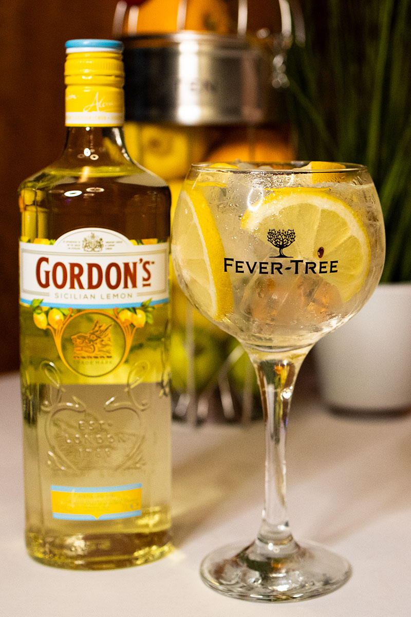 Gordon’s Sicilian Lemon gin & tonic