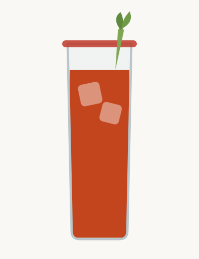 Illustrasjon av Virgin michelada, servert slik oppskriften beskriver